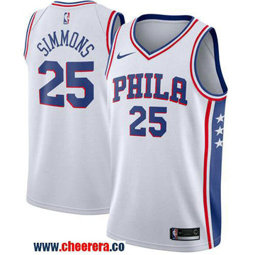 Nike Ben Simmons Philadelphia 76ers white jersey