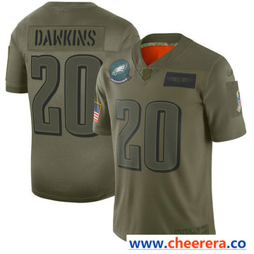 Nike Brian Dawkins Philadelphia Eagles olive Salute To Service jersey