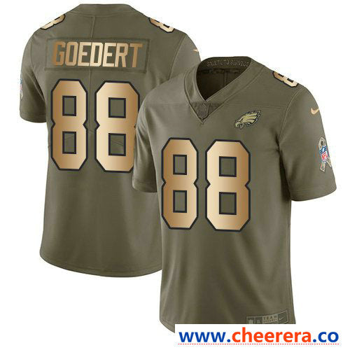 Nike Dallas Goedert Philadelphia Eagles olive Salute To Service jersey
