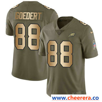Nike Dallas Goedert Philadelphia Eagles olive Salute To Service jersey