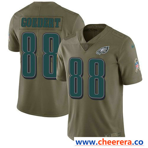 Nike Dallas Goedert Philadelphia Eagles olive Salute To Service jersey