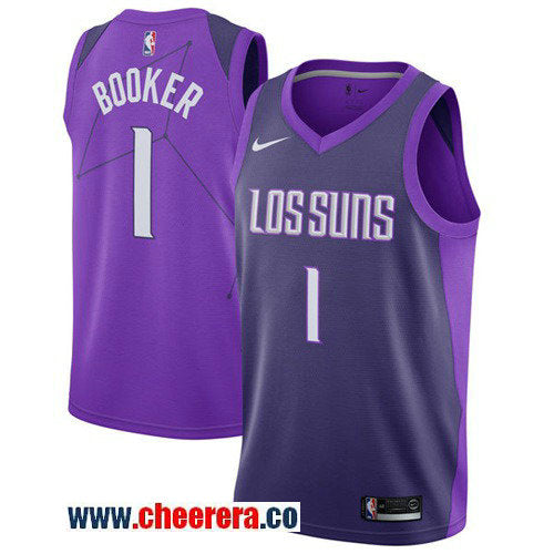 Nike Devin Booker Phoenix Suns purple jersey