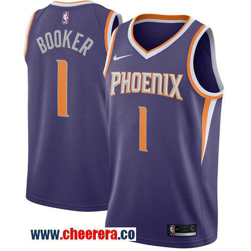 Nike Devin Booker Phoenix Suns purple jersey