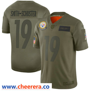 Nike JuJu Smith-Schuster Pittsburgh Steelers olive Salute To Service jersey
