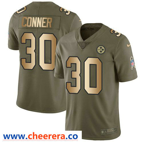 Nike James Conner Pittsburgh Steelers olive Salute To Service jersey