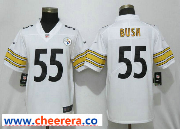 Nike Devin Bush Pittsburgh Steelers white Vapor jersey