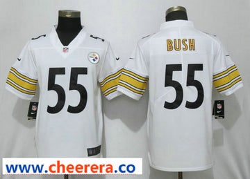 Nike Devin Bush Pittsburgh Steelers white Vapor jersey