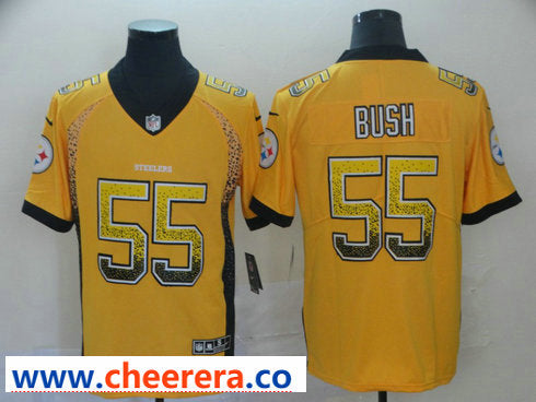 Nike Devin Bush Pittsburgh Steelers yellow Limited jersey