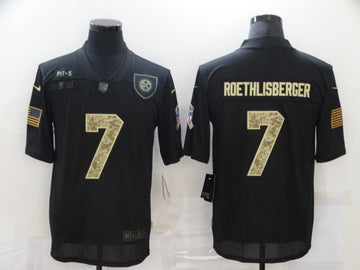 Nike Ben Roethlisberger Pittsburgh Steelers black Salute To Service jersey