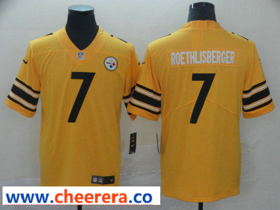 Nike Ben Roethlisberger Pittsburgh Steelers gold Inverted Legend jersey