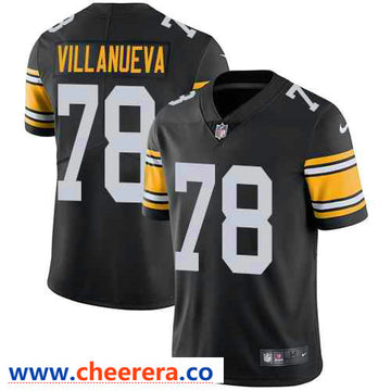 Nike Alejandro Villanueva Pittsburgh Steelers black Vapor jersey