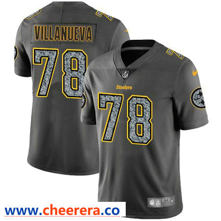 Nike Alejandro Villanueva Pittsburgh Steelers gray Vapor jersey