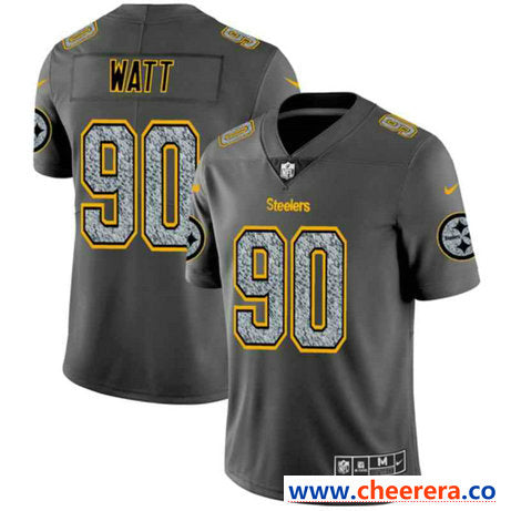 Nike T. J. Watt Pittsburgh Steelers gray Fashion Static jersey