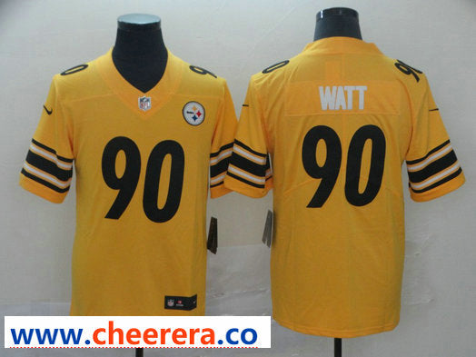 Nike T.J. Watt Pittsburgh Steelers gold Inverted Legend jersey