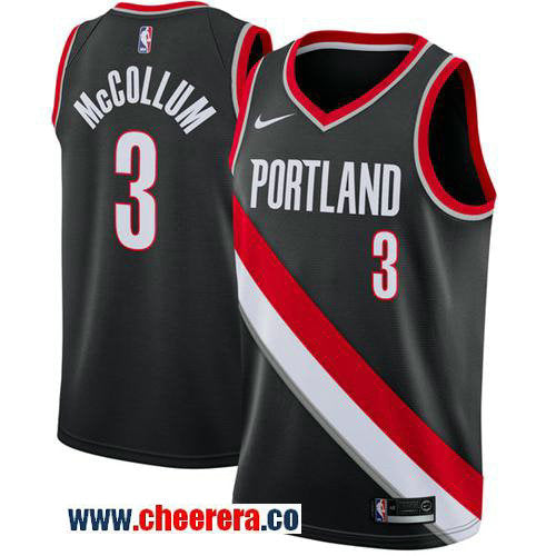 Nike C.J. McCollum Portland Trail Blazers black jersey