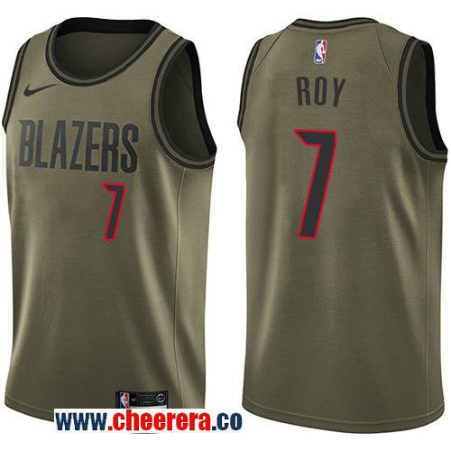 Nike Brandon Roy Portland Trail Blazers green Salute To Service jersey