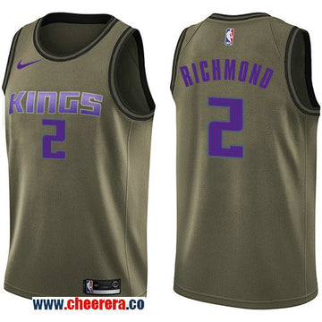 Nike Mitch Richmond Sacramento Kings green Salute To Service jersey