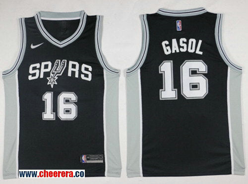 Nike Pau Gasol San Antonio Spurs black jersey