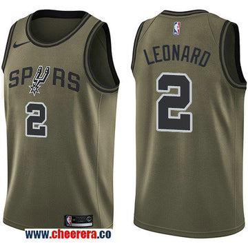 Nike Kawhi Leonard San Antonio Spurs green Salute To Service jersey