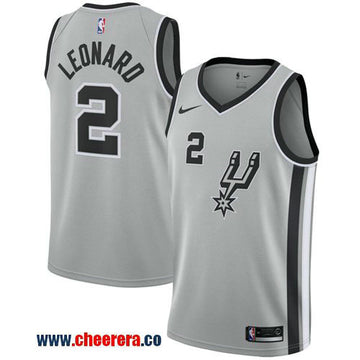 Nike Kawhi Leonard San Antonio Spurs silver jersey