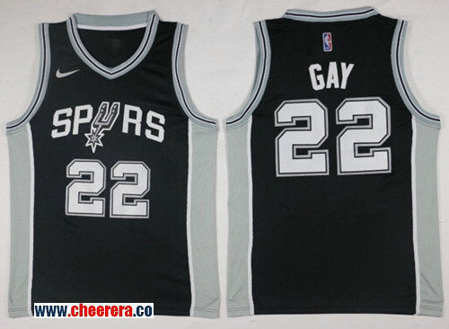 Nike Rudy Gay San Antonio Spurs black jersey