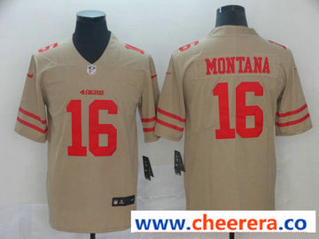 Nike Joe Montana San Francisco 49ers gold Inverted Legend jersey