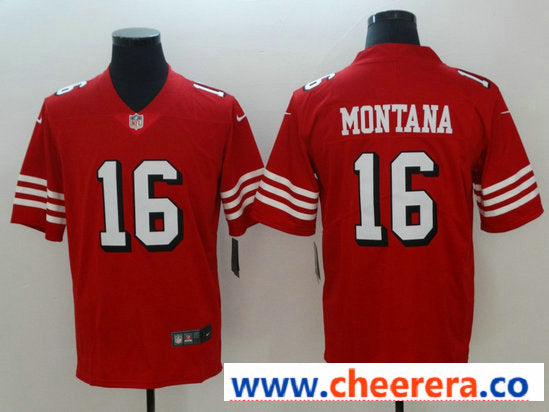Nike Joe Montana San Francisco 49ers red Vapor jersey