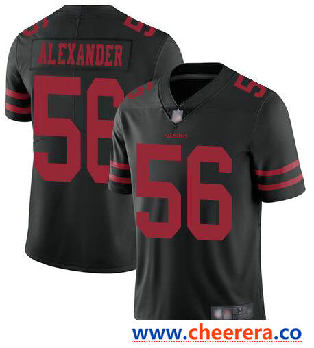 Nike Kwon Alexander San Francisco 49ers black Vapor jersey
