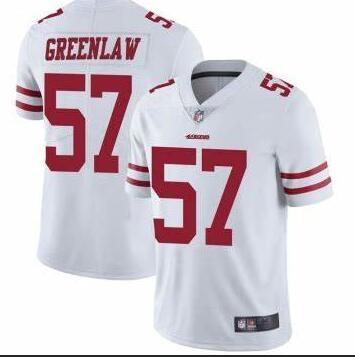 Nike Dre Greenlaw San Francisco 49ers white Vapor jersey