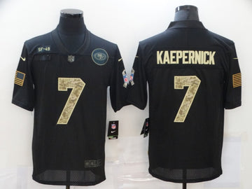 Nike Colin Kaepernick San Francisco 49ers black Salute To Service jersey