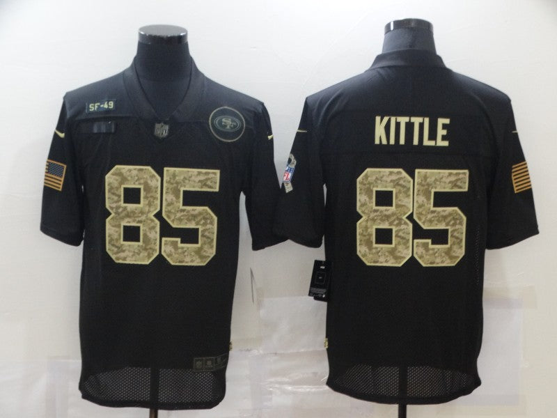 Nike George Kittle San Francisco 49ers black Salute To Service jersey