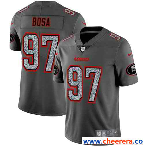 Nike Nick Bosa San Francisco 49ers gray Fashion Static jersey