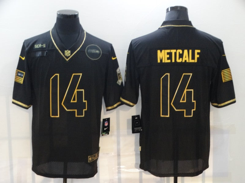 Nike DK Metcalf Seattle Seahawks black Salute To Service jersey