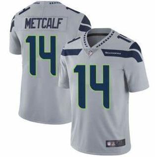 Nike DK Metcalf Seattle Seahawks gray Vapor jersey