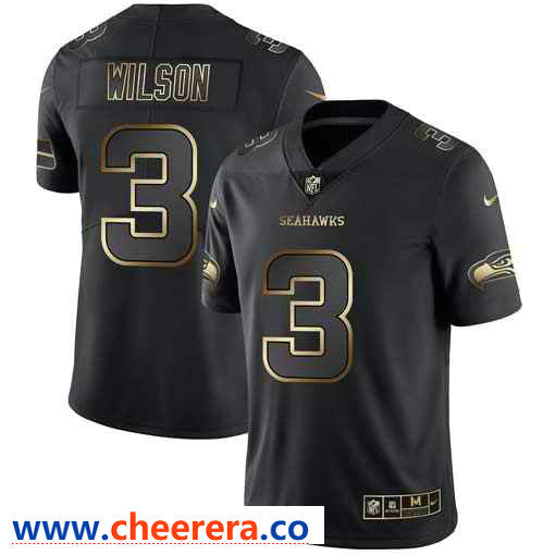 Nike Russell Wilson Seattle Seahawks black Vapor jersey
