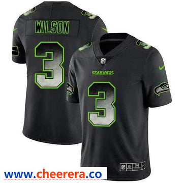 Nike Russell Wilson NFL Seattle Seahawks black Pro Line jersey