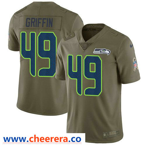 Nike Shaquem Griffin Seattle Seahawks olive Salute To Service jersey