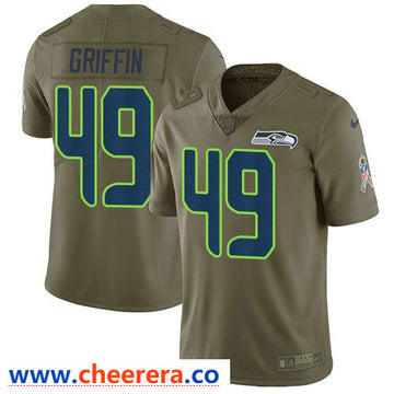 Nike Shaquem Griffin Seattle Seahawks olive Salute To Service jersey