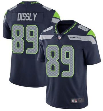 Nike Will Dissly Seattle Seahawks navy Vapor jersey