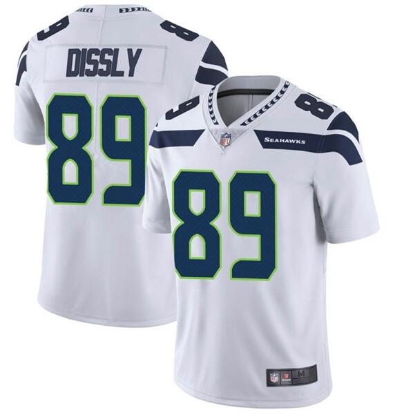 Nike Will Dissly Seattle Seahawks white Vapor jersey