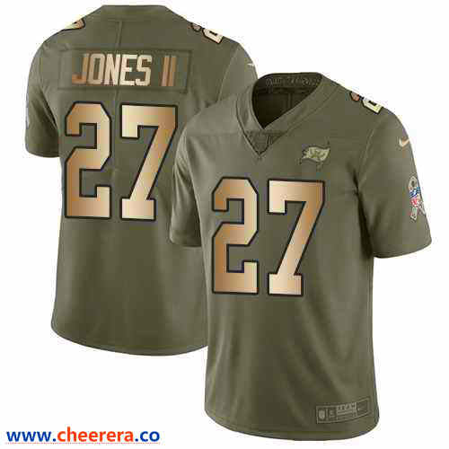 Nike Ronald Jones II Tampa Bay Buccaneers olive Salute To Service jersey