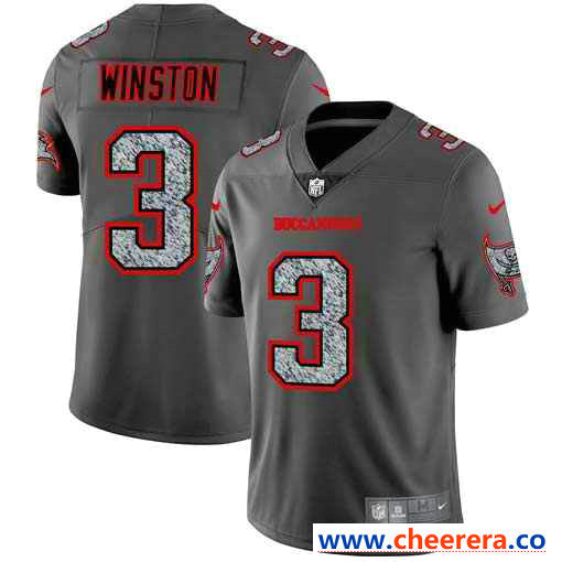 Nike Jameis Winston Tampa Bay Buccaneers gray Fashion Static jersey