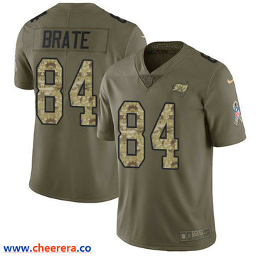 Nike Cameron Brate Tampa Bay Buccaneers olive Salute To Service jersey