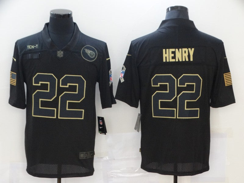 Nike Derrick Henry Tennessee Titans black Salute To Service jersey