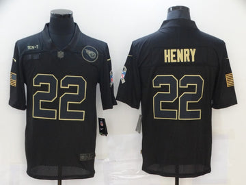 Nike Derrick Henry Tennessee Titans black Salute To Service jersey