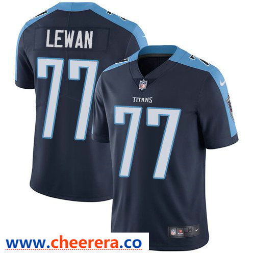 Nike Taylor Lewan Tennessee Titans navy Vapor jersey