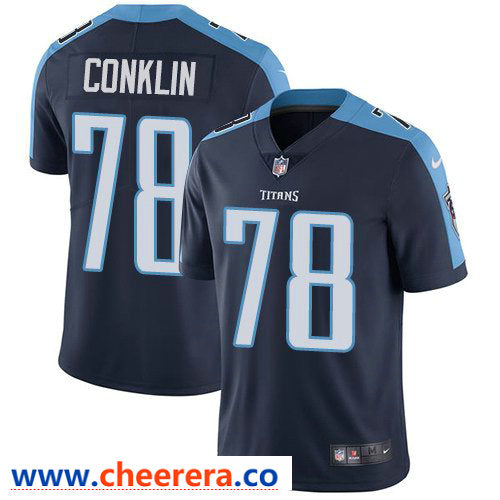 Nike Jack Conklin Tennessee Titans navy Vapor jersey