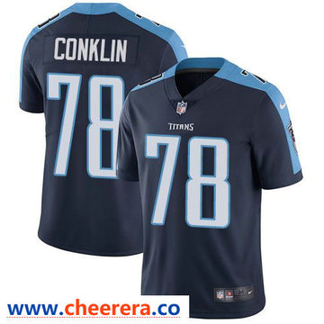Nike Jack Conklin Tennessee Titans navy Vapor jersey