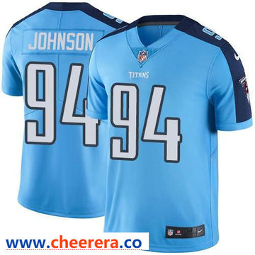 Nike Austin Johnson Tennessee Titans blue Vapor jersey
