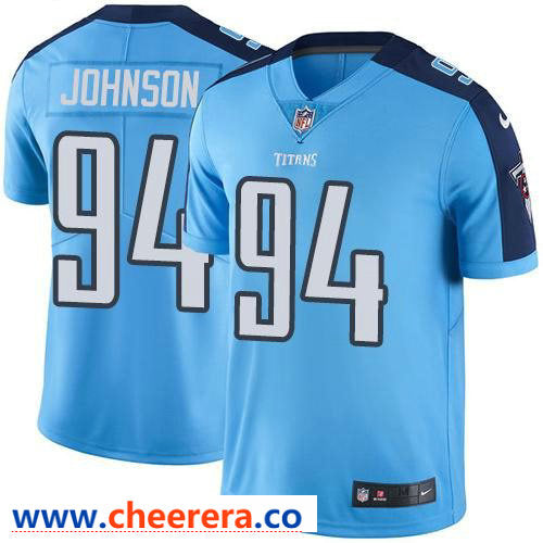 Nike Austin Johnson Tennessee Titans blue Vapor jersey